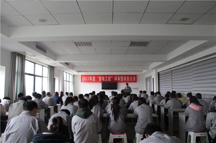 紫電公司舉辦首屆“紫電工匠”評審暨表彰大會 紫電公司舉辦首屆“紫電工匠”評審暨表彰大會